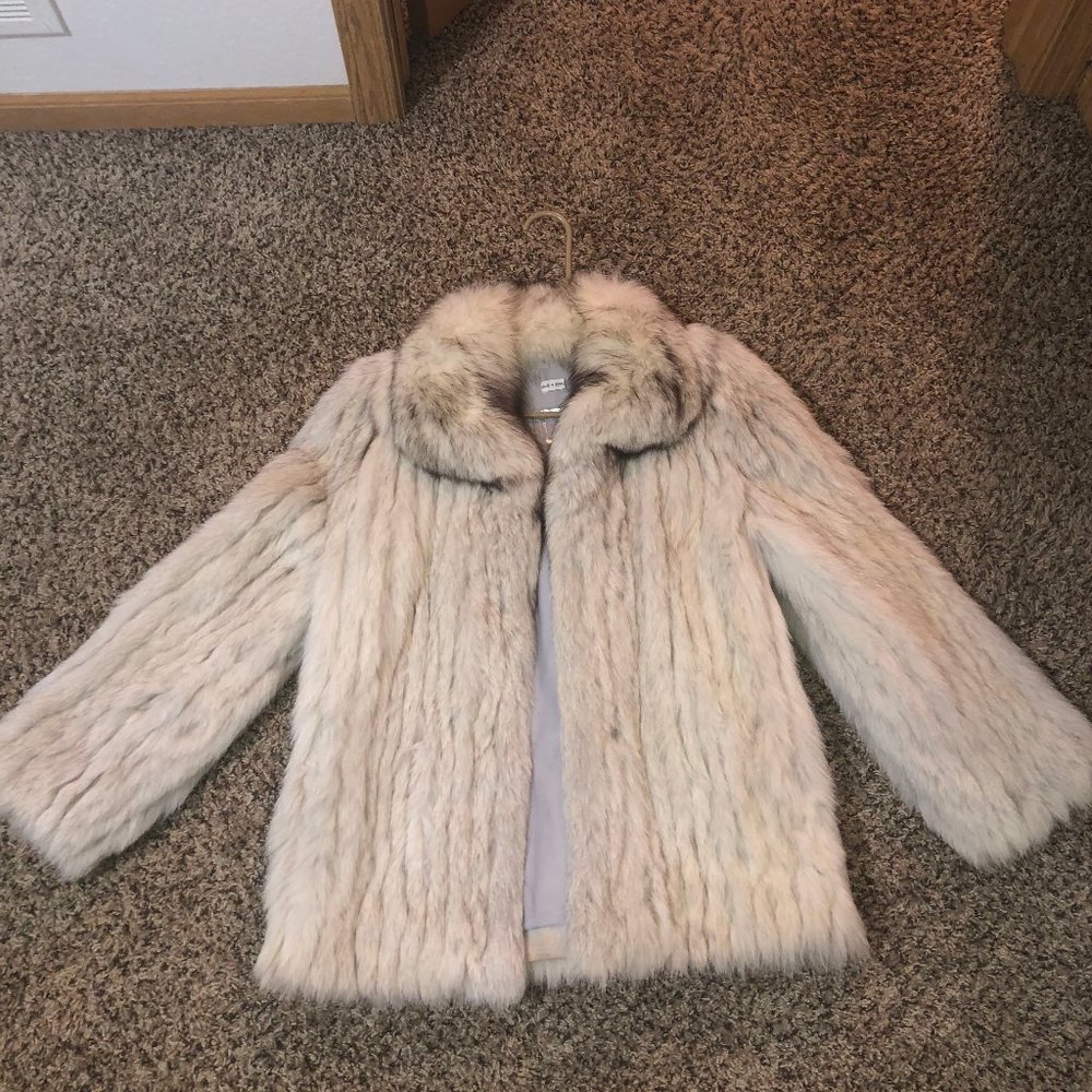 Mink Fur Coat Saga Fox Size M